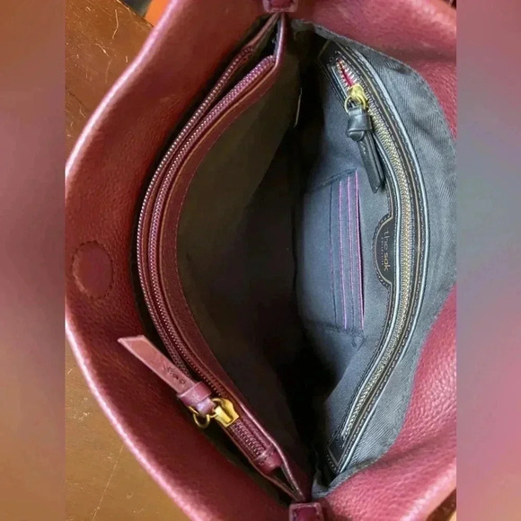 The Sak collective burgundy leather crossbody. - Picture 11 of 16